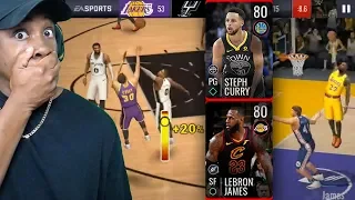 NBA LIVE MOBILE SEASON 3 GAMEPLAY! LeBron & Curry Are Unstoppable In Campaigns! Ep. 3