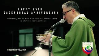 On the occasion of your 25th Sacerdotal Anniversary - from Katolikong Pinoy sa Abu Dhabi