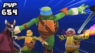 TMNT Legends PVP 654 (Leonardo, Michelangelo, Splinter, Raphael Vision Quest, Slash)