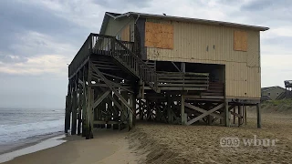 A House On The Outer Banks Slipping Into The Atlantic