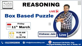 Puzzles | Box Based Puzzle | Reasoning | Plutus Academy Banking Classes by Vishwas Jain