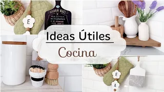 DIY! 4 Ideas Económicas para LA COCINA 🏠 Útiles y Fáciles.  Diy Home Decor.