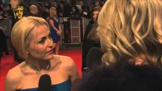 Gillian Anderson - BAFTA Film Awards Red Carpet 2014