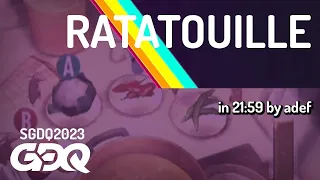 Ratatouille by adef in 21:59 - Summer Games Done Quick 2023