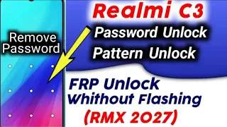 Realme C3 Frp Bypass |*#813 Not Working Fixed | Realme C3 (RMX2020) Google Account Bypass 2023 Hindi