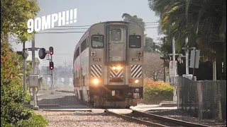 [HD] FAST Amtrak Surfliner Trains (80+ MPH!!)