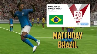 Playing KONAMI CUP Custom Matchday Using BRAZIL 🇧🇷| The Beast of PES