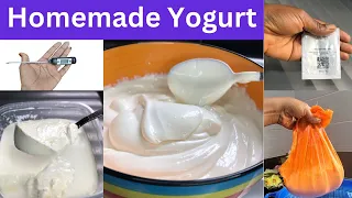 HOW TO MAKE GREEK YOGURT AT HOME USING 2 INGREDIENTS | STEP BY STEP GUIDE | COMMERCIAL YOGURT