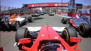 F1 2012 Onboard Overtakes