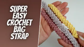 Super Easy Crochet Bag Strap