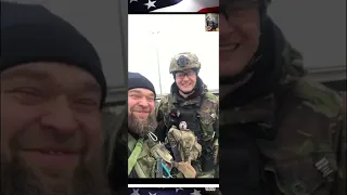 Ukrainian Soldiers teasing to the Russian Invaders.