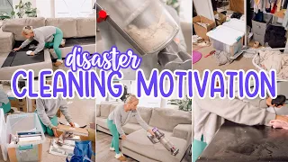 DISASTER CLEANING MOTIVATION  // CLEAN WITH ME // DECLUTTERING AND ORGANIZING // BECKY MOSS