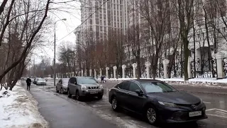 Москва 3552 Чапаевский переулок, ЖК Триумф Палас зима день