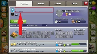 Clash Of Clans İsimsiz Nick,Hesap oluşturma/ Clash Of Clans Ghost Nick name,clan name  13.05.2017