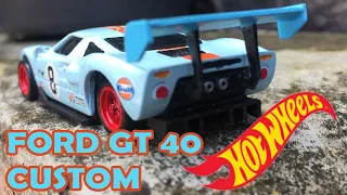 Ford GT 40 Custom Hot Wheels [ gulf ]