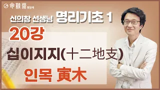 명담재 신의창선생님 명리기초 1 (20강) 십이지지(十二地支) 인목(寅木)