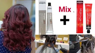 Loreal Majirouge Mix Majirel 11.06 Full Tutorial || By Salonfact