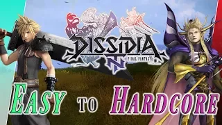 Ranked character from Easy to Hardcore - Dissidia Final Fantasy NT (DFFAC/DFFNT)