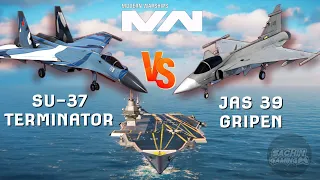 SU-37 Terminator VS JAS 39 Gripen | VIP Strke Fighter Comparison | Modern Warships