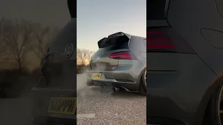 Akraprovic exhaust sound golf Mk7.5R ! 💥 #akrapovic #golfr