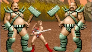 Golden Axe (Arcade) All Bosses (No Damage)