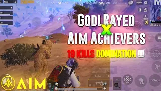 GodLRayed X Team Aim Achievers 🇮🇳 - 19 Kills Domination in Competitive Scrims on iPhone XR⚡- PUBG✌️