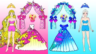 Vestir Muñecas De Papel | Paper Craft Fairy Princess Wedding Dress Up | Woa Doll En Spanish