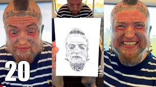 I sketched 12 strangers’ faces without consent *INSANE REACTIONS*