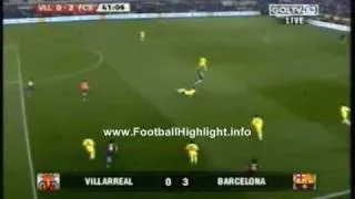 Villarreal 1 - 4 Barcelona - Goal Highlight 01/05/10