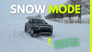 Testing Rivian Snow Mode