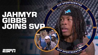 Detroit Lions fans chant 'SUPER BOWL' during Jahmyr Gibbs' interview | SportsCenter with SVP