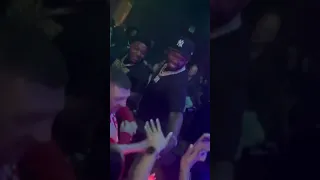 50 cent handing me champagne bottle and talking to fans!