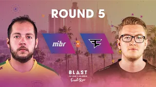 BLAST Pro Series Los Angeles 2019 - Front Row - Round 5 - MIBR Vs. FaZe Clan