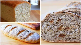 5-Minute Bread Dough❗ My 3 Favorite Whole Wheat Bread Recipes. Save The Ones You Like!
