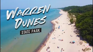 The Best State Park Beach! Warren Dunes State Park, Michigan Camping and Hiking! Plus New Buffalo!