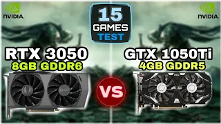 RTX 3050 vs GTX 1050 ti | 15 Games Tested | Biggest Comparison !