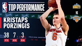 Kristaps Porzingis ELECTRIFIES The Garden Crowd With a Career High 38 Points vs. The Denver Nuggets