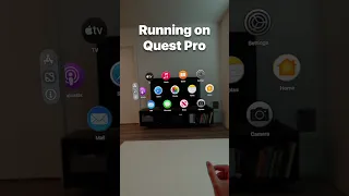 Apple visionOS UX running on Meta Quest Pro | Nova #shorts