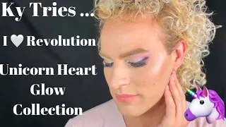 I Heart Revolution Unicorn Heart Glow Collection First Impression and Makeup review