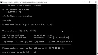 ChMac – Windows Command to Change MAC Addresses of Network Adapters