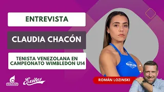 Claudia Chacón, la tenista venezolana que competirá en el campeonato Wimbledon U14