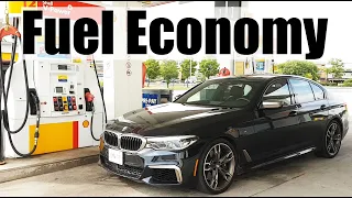 2020 BMW 5-Series M550i Fuel Economy MPG Review + Fill Up Costs