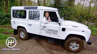 Vicki Off-Roading in the Land Rover Defender EV | Fifth Gear