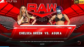 WWE 2K23 (PS5) - ASUKA vs CHELSEA GREEN | RAW, FEB. 6, 2023 [4K 60FPS HDR]