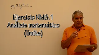 Ejercicio NMS1 - Análisis matemático (límite)