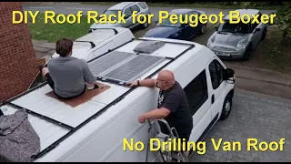 Diy roof rack for solar  -  Peugeot Boxer / Relay / Ducato / Promaster - Camper Van | EP02