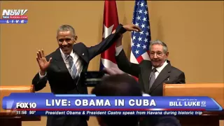 WEIRD: Cuba President Castro Just Dangled President Obama's Arm - FNN