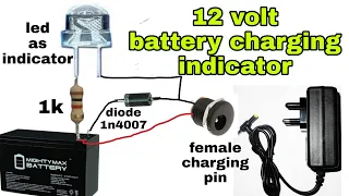 12 volt battery charging indicator,battery charger with indicator,Make battery charging indicator