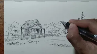 Sketching a scenery [ep. 8]