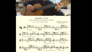 Aguado, D. 🎸 Lecciòn  n°13  (Nuevo Metodo)